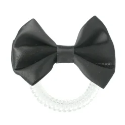 Bowtique Spiral Hair Ring Meets Bow (True Black) 1 St.