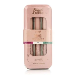 Dazzle & Define Metallic Crayons (Orchid Flower, White, Galactic Teal) 3 St.